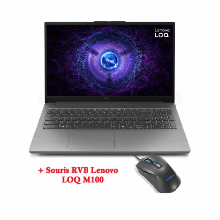 Pc Portable Gamer Lenovo LOQ 15IAX9E i7 12è Gén RTX 4050 6G 16 Go 512 Go SSD – 83LK007SFG Tunisie