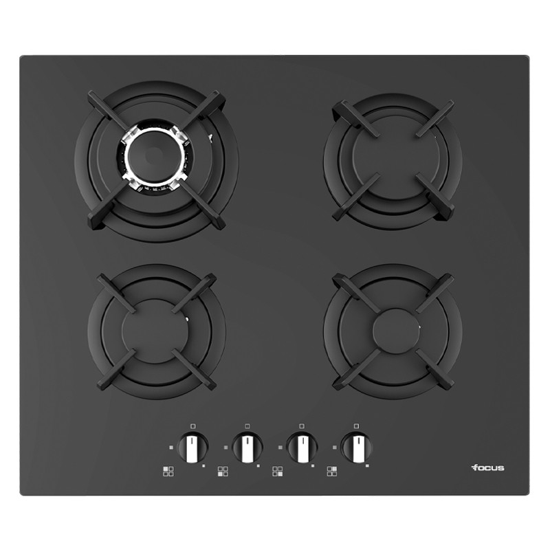 Plaque de Cuisson Focus F.415B 4 Feux 60 cm Noir Tunisie