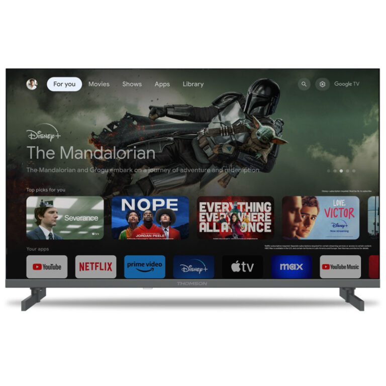 Téléviseur Thomson 65QG4S14 Smart QLED Side Feet Google TV Noir Tunisie