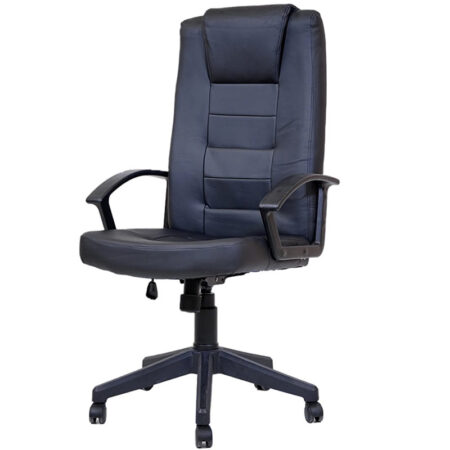 Chaise Directeur Airline Avec Accoudoir Base Chrome -Noir Tunisie