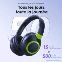 Casque Sans Fil ORAIMO Bluetooth – Noir – OHP-610S Tunisie