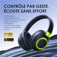 Casque Sans Fil ORAIMO Bluetooth – Noir – OHP-610S Tunisie
