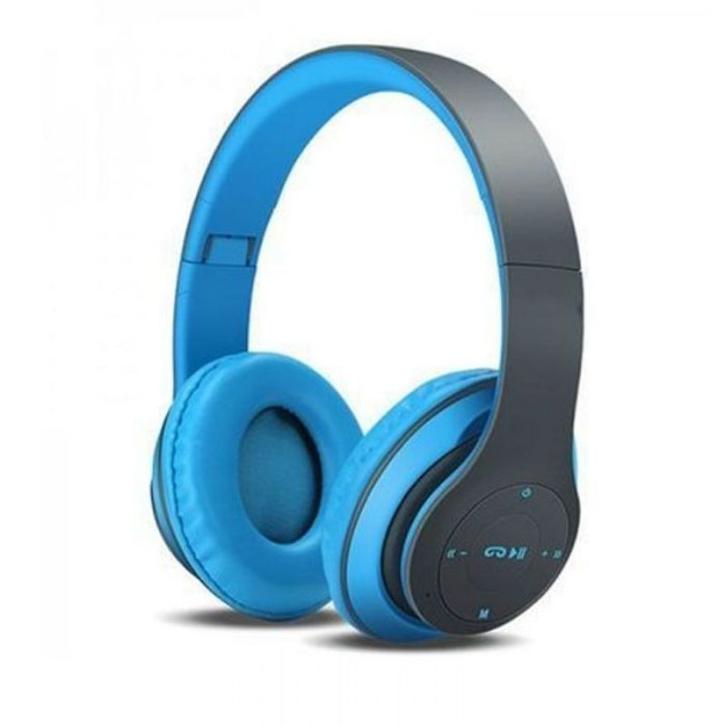 Casque Stéréo MP3 Sans Fil P47 Bluetooth – Bleu – P47-BLEU Tunisie