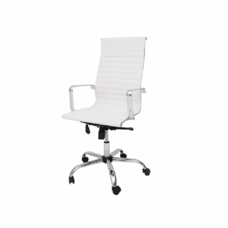 Chaise de bureau de direction Monaco HD Base Noir – Blanc Tunisie