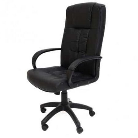 Chaise Directeur New Elipsy Noir -Base Chrome Tunisie