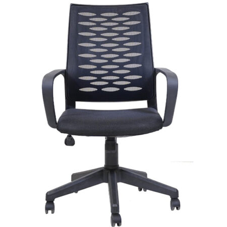 Chaise Secrétaire Atles Noir – Base Chrome Tunisie