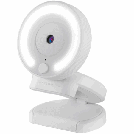 Webcam Mars Gaming Webcam 1080p, Light Ring – Blanc – MWPRO PRO Tunisie