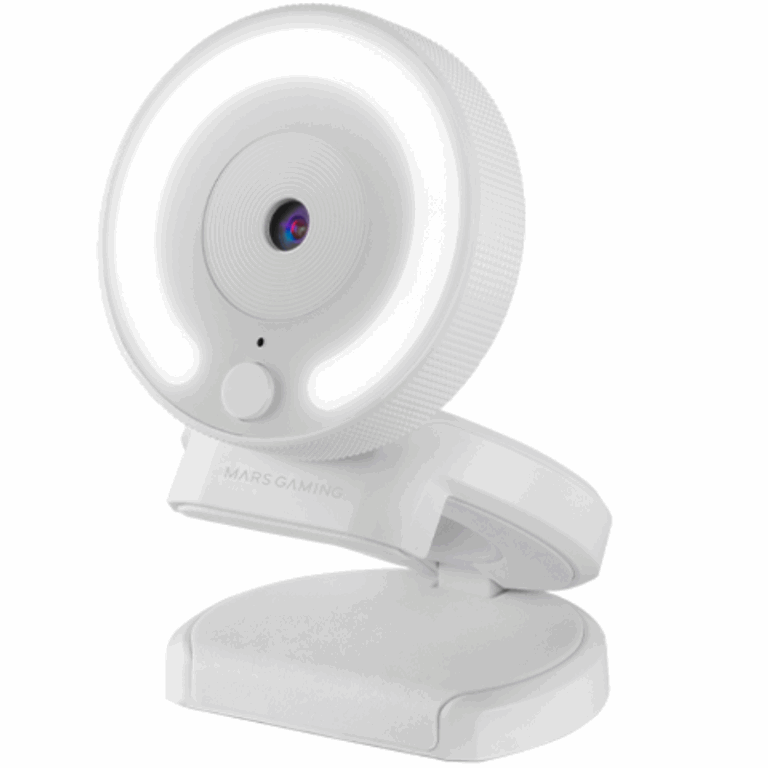 Webcam Mars Gaming Webcam 1080p, Light Ring – Blanc – MWPRO PRO Tunisie