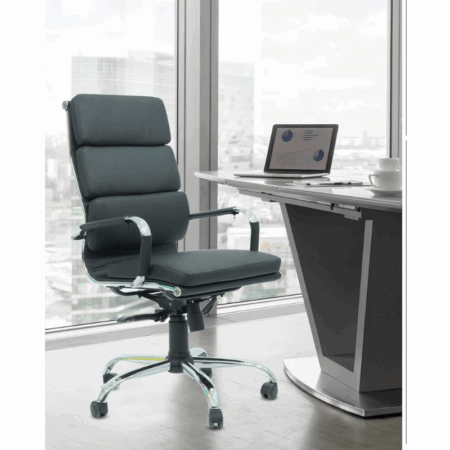 Chaise direction Tempo Base Chrome -Noir Tunisie