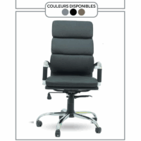 Chaise direction Tempo Base Chrome -Noir Tunisie