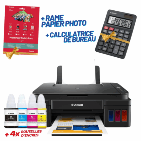 Imprimante Multifonction à Réservoir Intégré 3en1 Canon Pixma G-3410 Wifi Couleur Tunisie