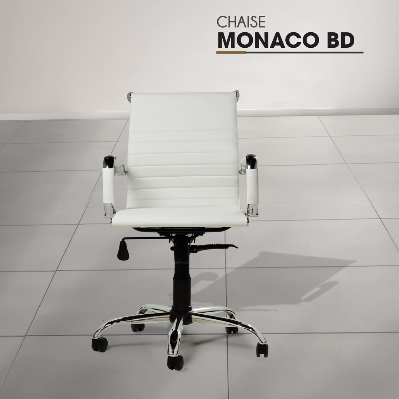 Chaise Bureau de Direction Monaco BD Base Noir -Blanc Tunisie