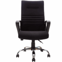 Chaise directeur Malta Base Chrome – Marron Tunisie