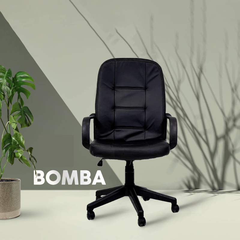 Chaise direction Bomba Base Chrome -Noir Tunisie