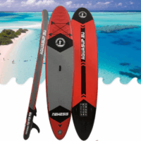 Planche à pagaie What Sup 12,5 pieds – Blanc & Vert & Jaune Tunisie