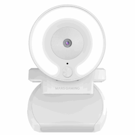 Webcam Mars Gaming Webcam 1080p, Light Ring – Blanc – MWPRO PRO Tunisie