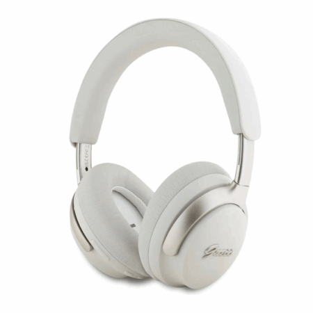 Casque Guess BT ANC Métal Script Logo -Blanc – 31321 Tunisie