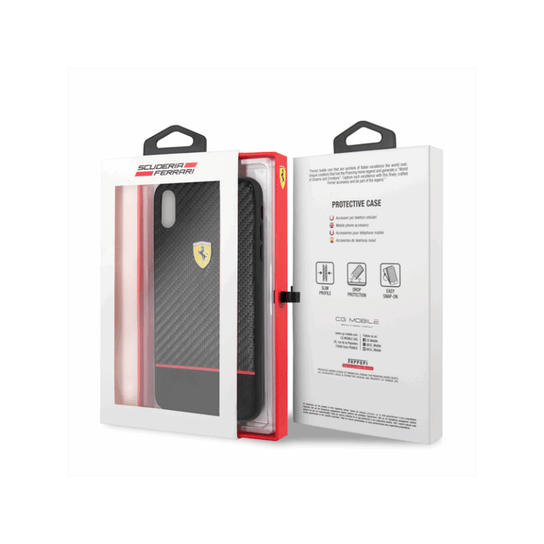 Coque Ferrari On Track pour iPhone X et XS -Noir – 43662 Tunisie