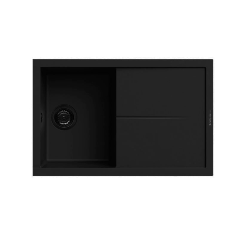 Évier Graniteck Focus FILO.100B Noir Tunisie