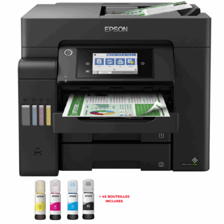 Imprimante à Réservoir Intégré Epson ECOTANK L6550 4 En 1 Couleur Wifi -C11CJ30403 Tunisie