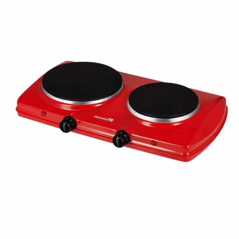 Plaque De Cuisson Électrique 2 Feux Hausberg 2500W HB-520RS Rouge Tunisie