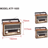 Radio Haut-Parleur Bluetooth KTF-1655 – Marron Tunisie