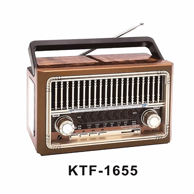 Radio Haut-Parleur Bluetooth KTF-1655 – Marron Tunisie