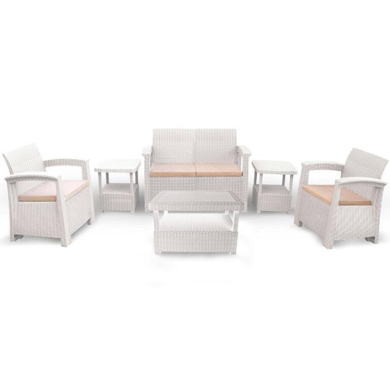 Salon De Jardin Syphax 4 Places Blanc Tunisie
