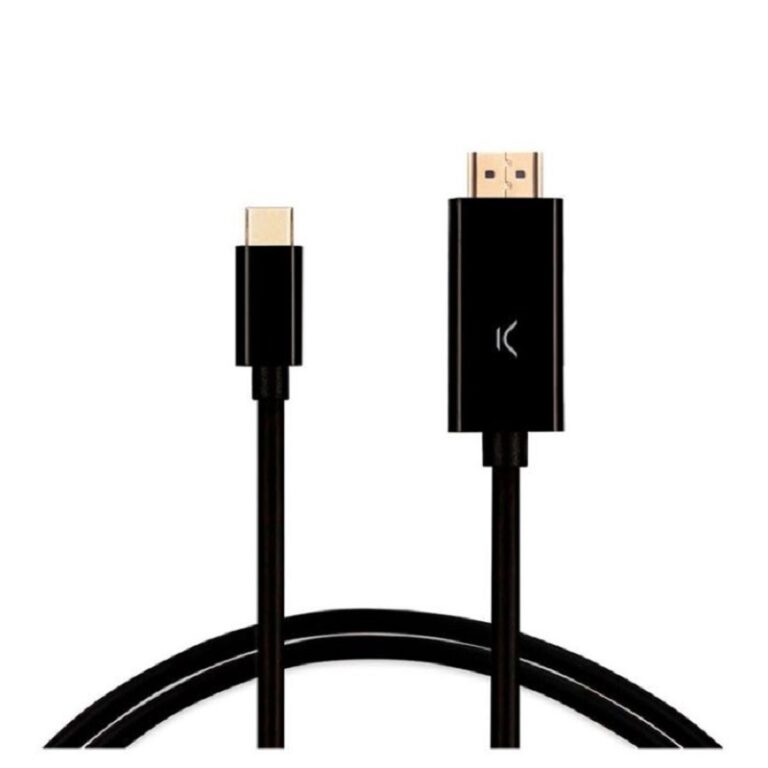 Cable Adaptateur Ksix Usb-C Vers Hdmi 2M – Noir – BXHDMI60N Tunisie