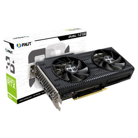 Carte Graphique Palit GeForce RTX 3060 Dual OC  12G GDDR6 – NE63060T19K9-190AD Tunisie