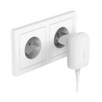 Chargeur Mural Belkin USB-C 30W pour Samsung et Apple  – Blanc -WCA005VFWH Tunisie