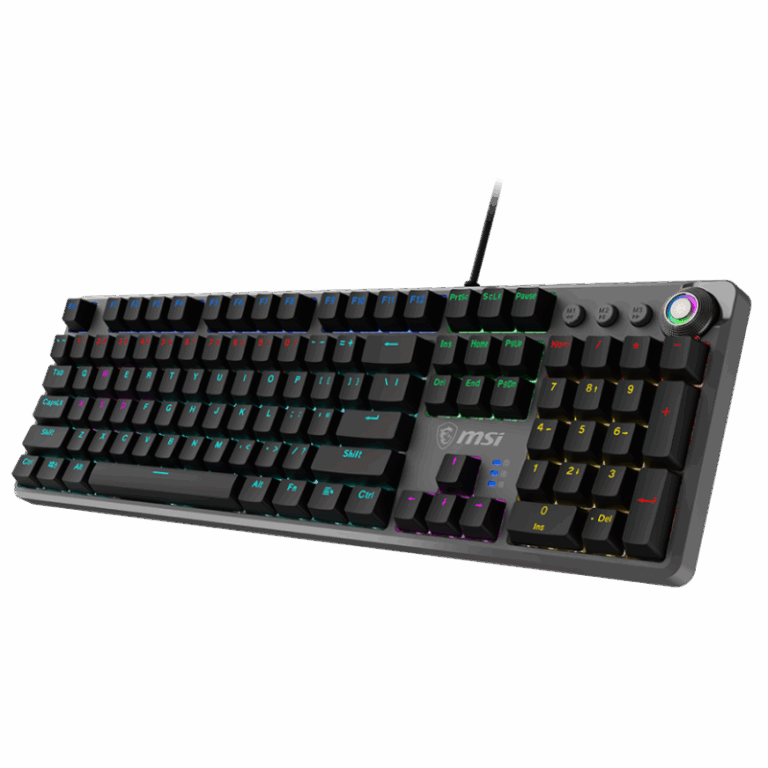 Clavier Gaming Filaire Mécanique Msi Forge Gk310 Rgb Red Switches – Noir -OS1-8ZA8015-000 Tunisie