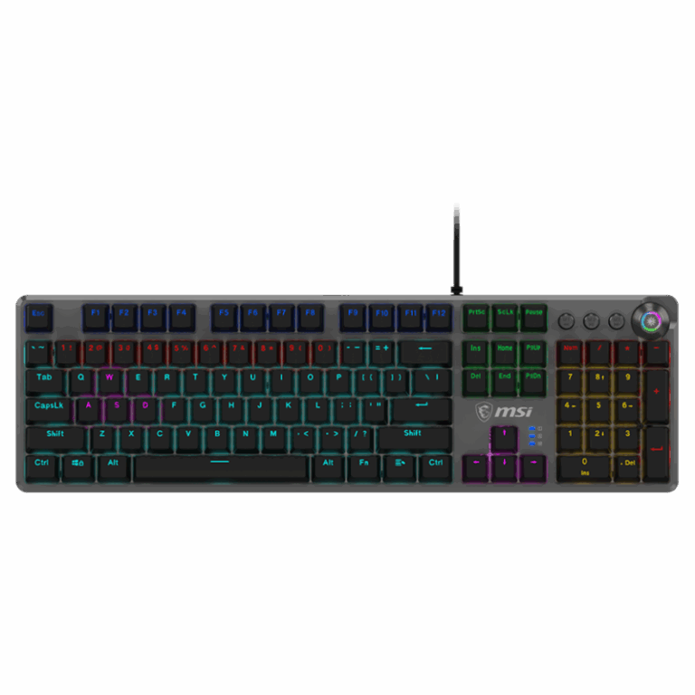 Clavier Gaming Filaire Mécanique Msi Forge Gk310 Rgb Red Switches – Noir -OS1-8ZA8015-000 Tunisie