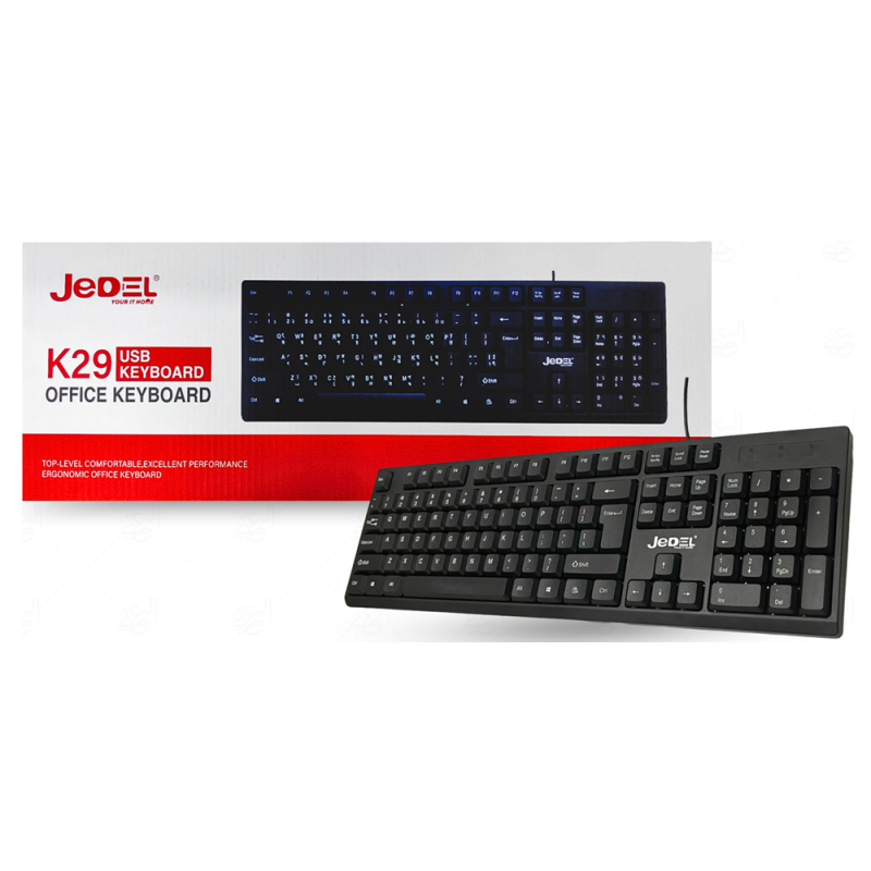 CLAVIER USB JEDEL – K29 – NOIR Tunisie