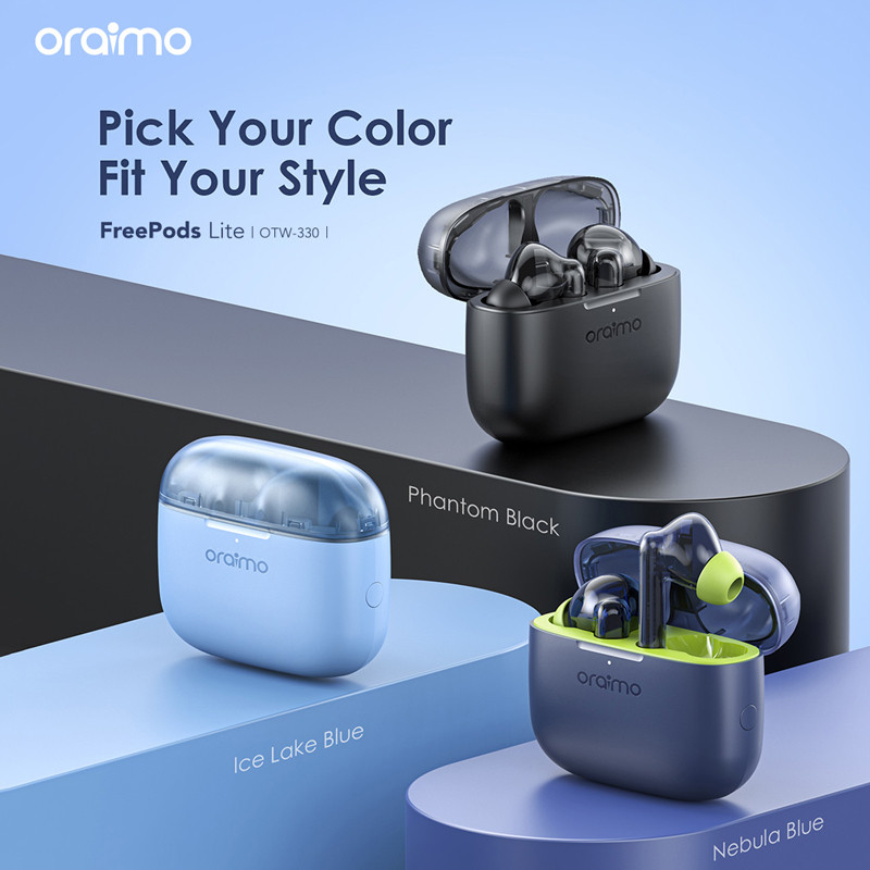 Écouteurs Sans Fil Oraimo Freepods Lite Otw-330 – Bleu – OTW-330-BL Tunisie