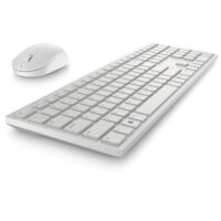 Ensemble Clavier Et Souris Sans Fil Dell  – Blanc – 580-AKFH Tunisie