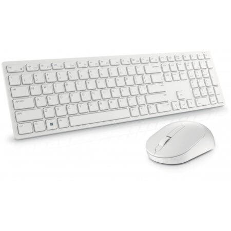 Ensemble Clavier Et Souris Sans Fil Dell  – Blanc – 580-AKFH Tunisie