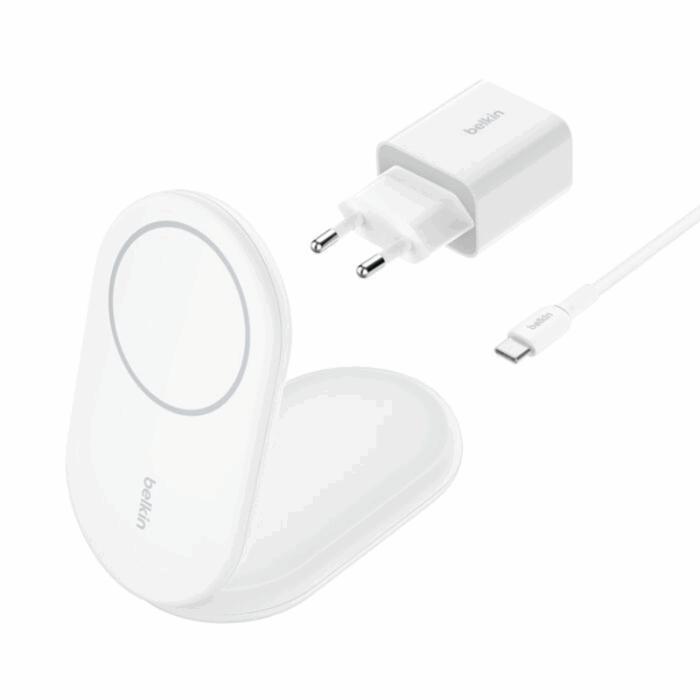 Socle De Recharge Belkin Aimanté Et Pliable Avec Qi2 15 W – Blanc – WIB007vfwh Tunisie