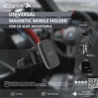 Support Mobile Réglable Iconix – Noir – IC-CH1417 Tunisie