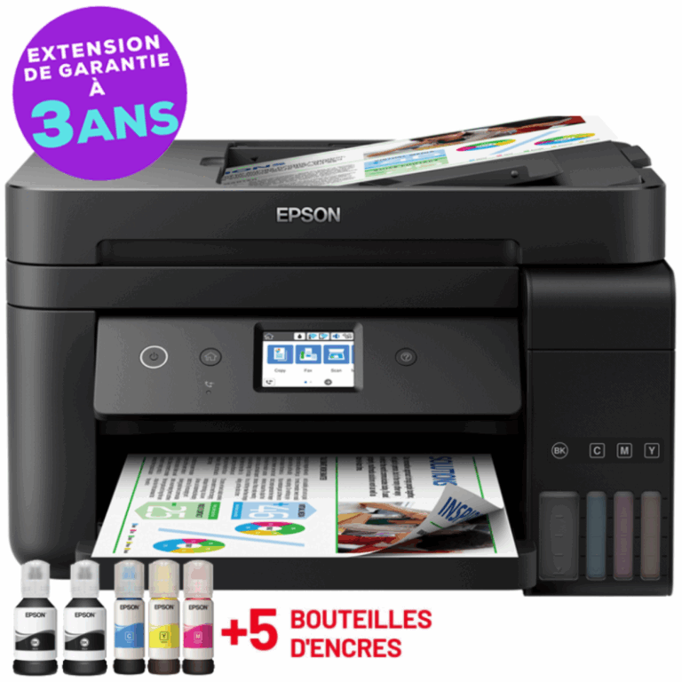 Imprimante Jet d’Encre Epson EcoTank L6290 4 En 1 Couleur Wifi – C11CJ60405 Tunisie