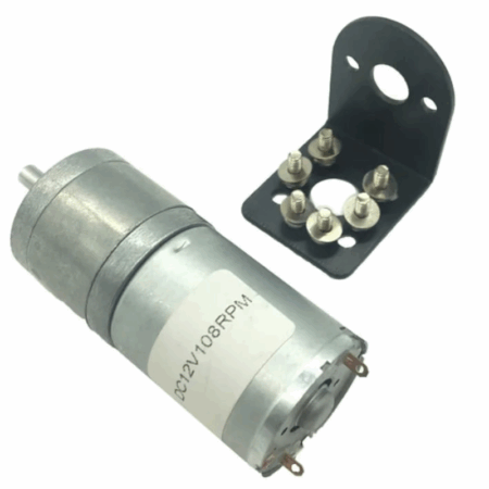 Moteur Réducteur JGA25-370 DC 12v 110 RPM avec encodeur et support Tunisie