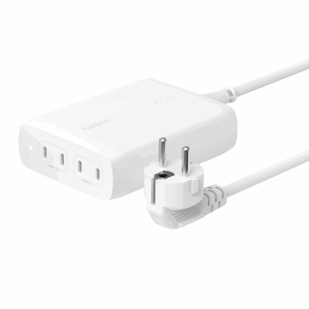 Station D’accueil Pc Portable Belkin 200 w 4 Ports USB-C – Blanc – WCH015VFWH Tunisie