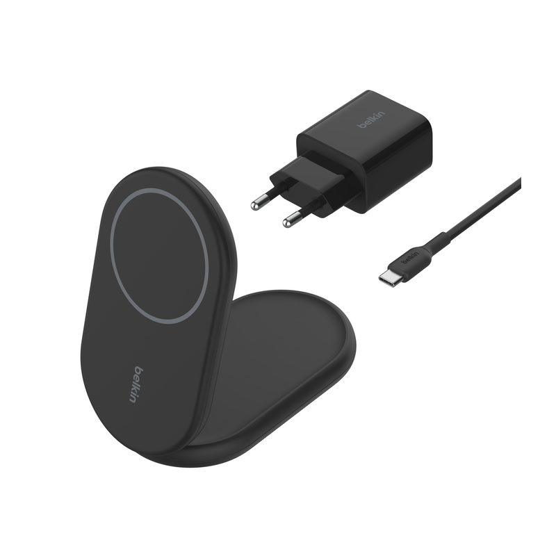 Socle De Recharge Belkin Aimanté Et Pliable Avec Qi2 15 W – Noir – WIB007vfBK Tunisie