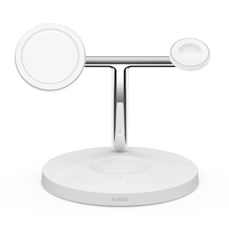 Chargeur sans fil Boost Charge™ Pro 3-en-1 15W avec MagSafe – Blanc – WIZ009VFWH Tunisie