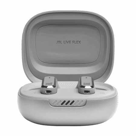 Écouteurs JBL Live Flex – Silver – JBLLIVEFLEXSVR Tunisie