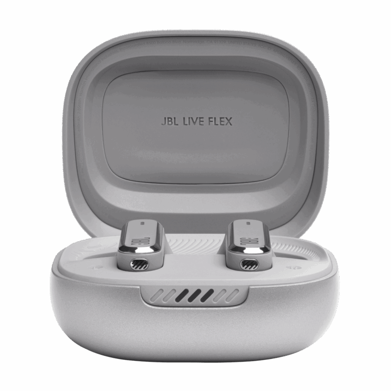 Écouteurs JBL Live Flex – Silver – JBLLIVEFLEXSVR Tunisie
