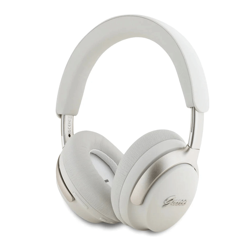 Casque Guess BT ANC Métal Script Logo -Blanc – 31321 Tunisie