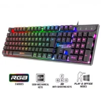 Clavier Spirit Of Gamer Semi Mécanique Pro-K1 RGB 3 Modes -Noir -CLA-PK1FR Tunisie