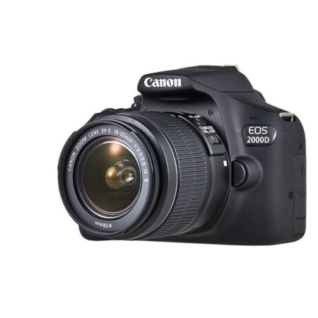 Appareil Photo Reflex Canon EOS 2000D + Objectif 18-55mm IS Noir – PHO-EOS-2000D Tunisie