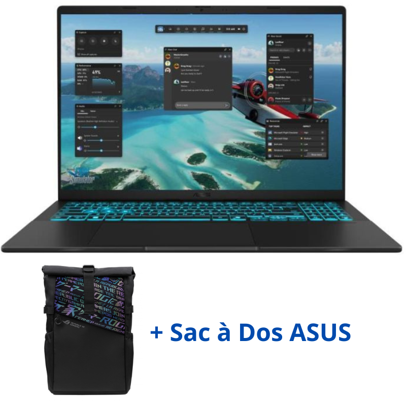 Pc Portable Asus VivoBook V16 V3607VU-RP209 Intel Core 5 210H 8Go 512Go SSD RTX 4050 6G- Noir -90NB15Q1-M00DY0 Tunisie